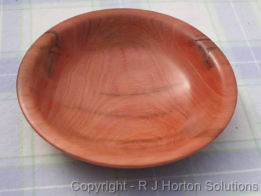 Red Mahogany_3 Size 21cm (8,25in) Shallow Bowl - $A60